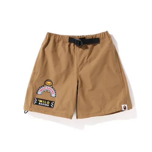 BAPE children's clothing SS22 cartoon BABY MILO racing pattern printed adjustable buckle casual shorts for boys and girls children's style