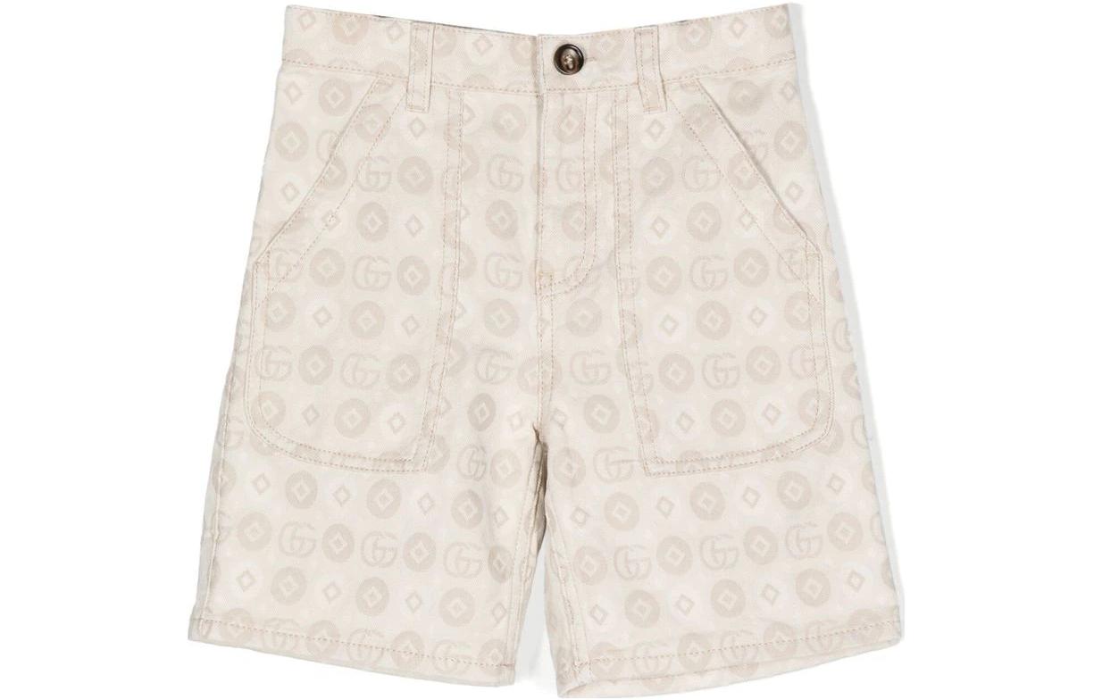 Мужские шорты Gucci Cosmogonie SS23 (бежевые)