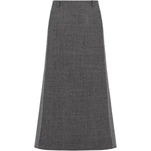 DIOR SS25 Casual Long Skirt Women's Gray