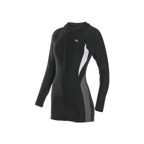 Anta One piece Swimsuit Women's Black Swimsuit