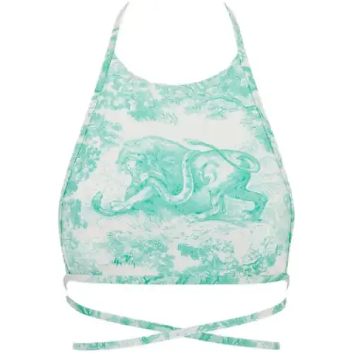 DIOR All Over Patterned Sleeveless Swimsuit