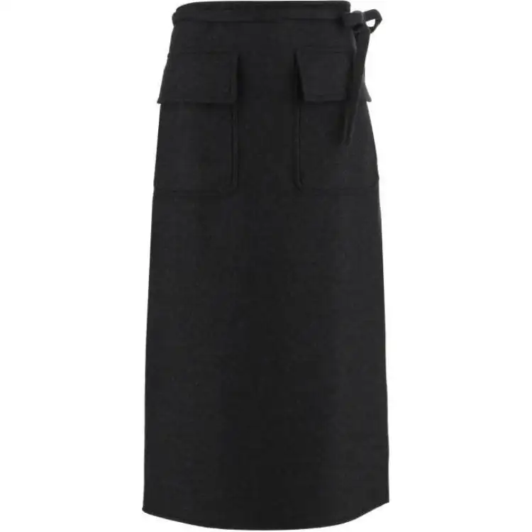 GUCCI Casual Long Skirt Women's Dark Gray