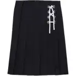 PRADA Pleated Midi Skirt