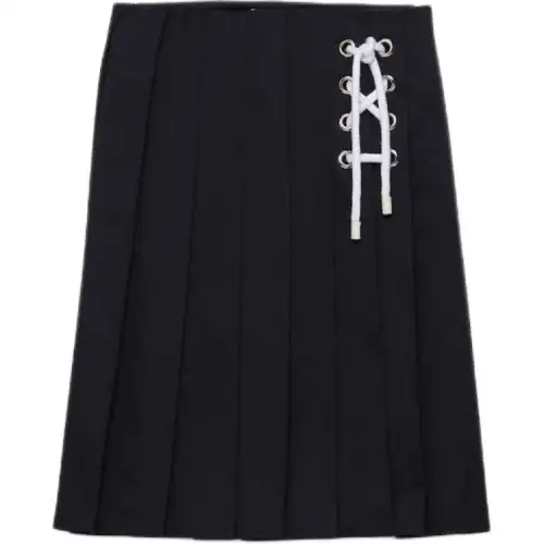 PRADA Pleated Midi Skirt