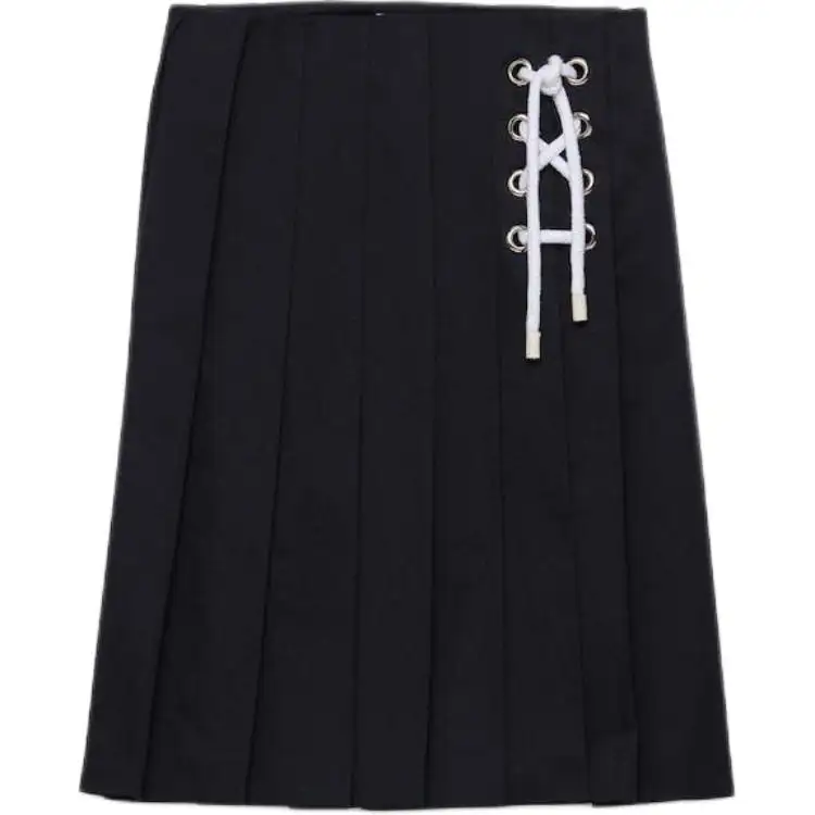 PRADA Pleated Midi Skirt
