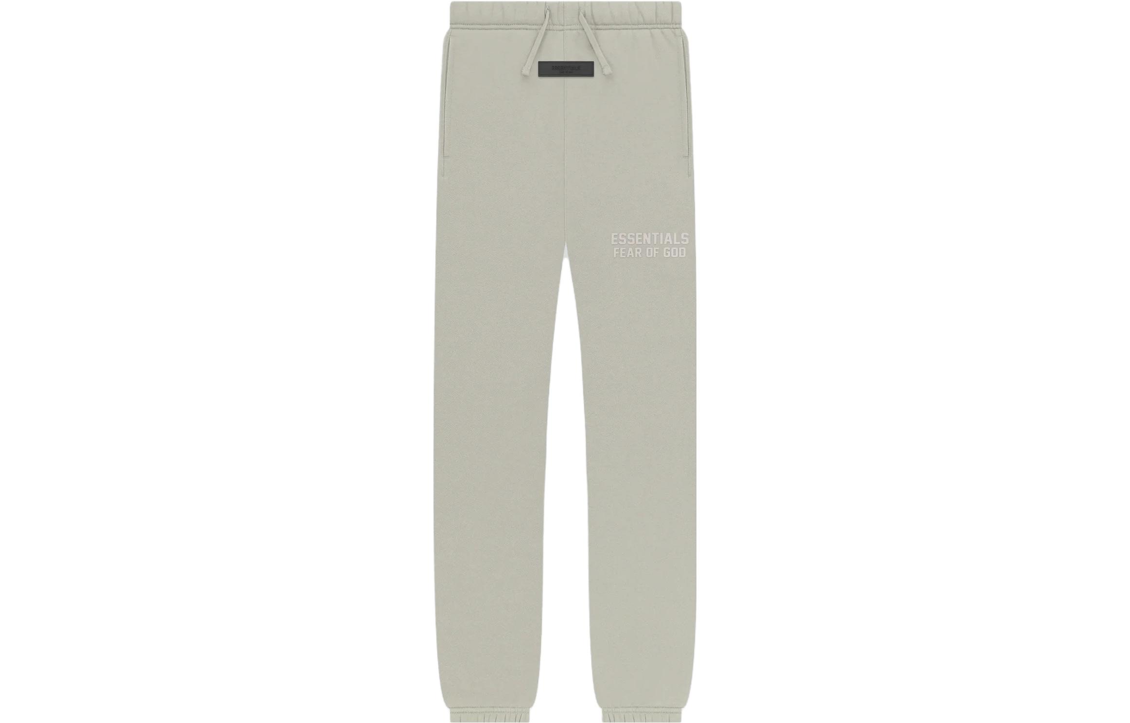 Children's Fear of God Essentials knitted sweatpants Drop2 SS23 Kids Essentials Sweatpant Seal solid color lace-up leg seal gray
