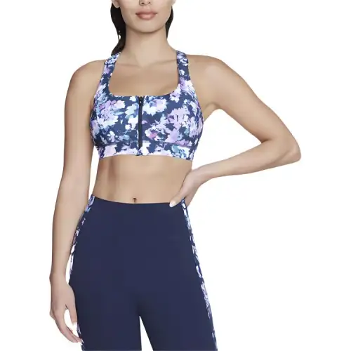 Skechers Misty Floral Zip Front Sports Underwear Women's Light Purple