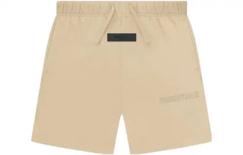 Fear of God Essentials Drop2 SS23 Drop2 SS23 Kids Essentials Jersey Short Sand Solid Color Basic Knitted Shorts Children's Sand White