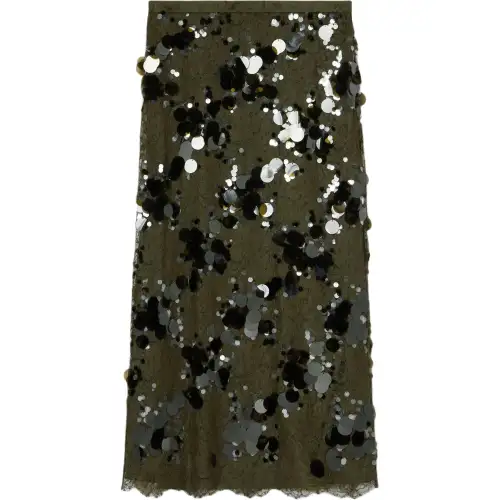 GUCCI Laced All Over Sequinned Skirt