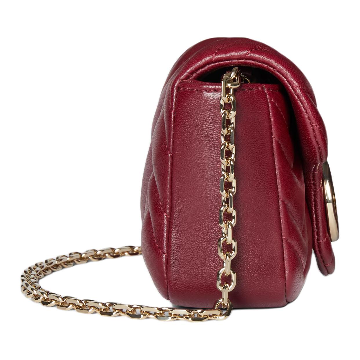 Женская сумка Gucci GG Marmont (бордовая) — фото 3