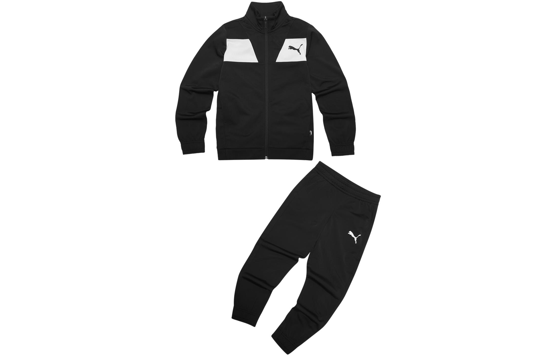 Мужской спортивный костюм PUMA Colorblock (черный)