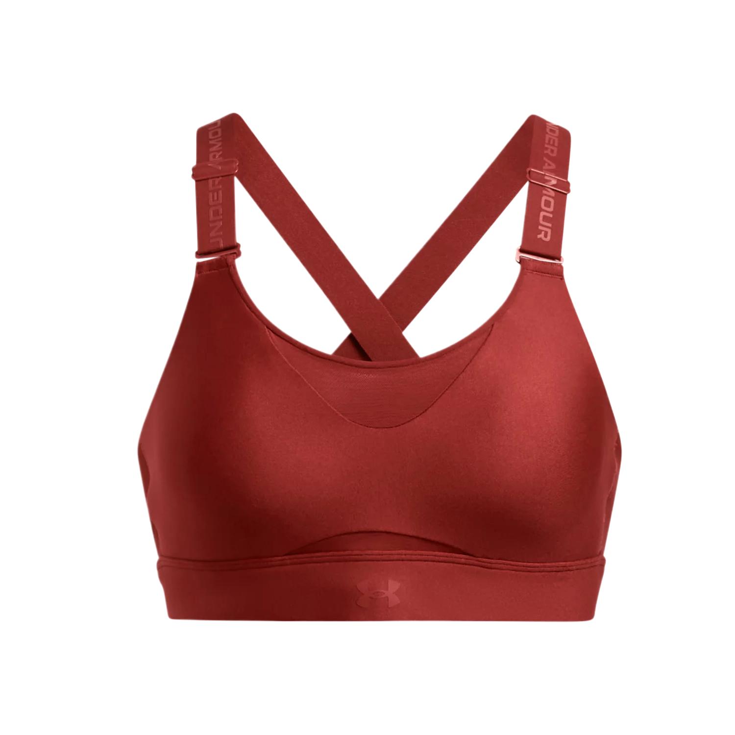 Женский спортивный бюстгальтер Under Armour Infinity 2.0 (оранжевый)