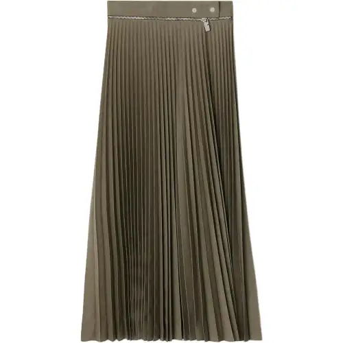 Burberry Casual Long Skirt Women's Beechwood Heather Gray