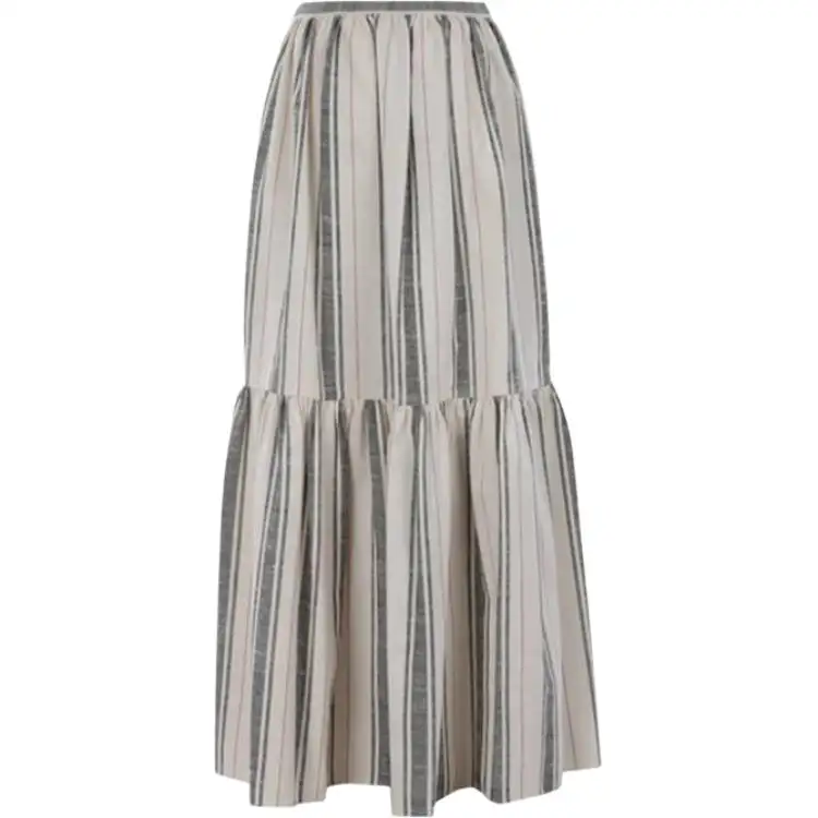 DIOR Casual Long Skirt Women's Gray