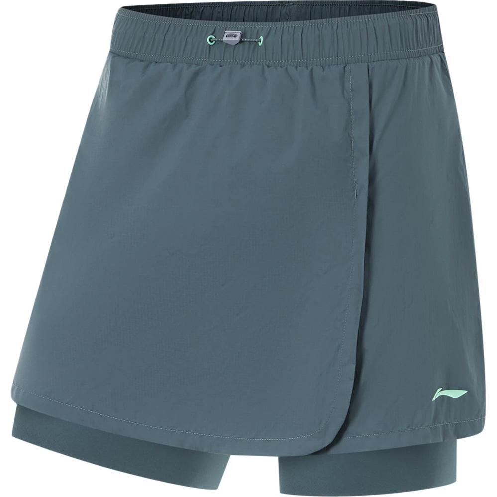 Li Ning Running Collection Sports Shorts Women’s Snail Dark Cyan