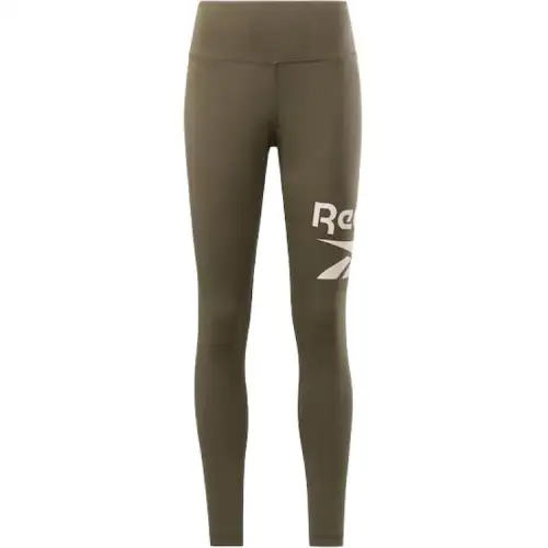 Reebok Identity Logo Leggings Sports Pants Women's Army Green