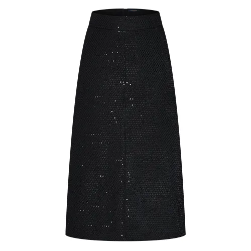 LOUIS VUITTON Casual Long Skirt Women's Black