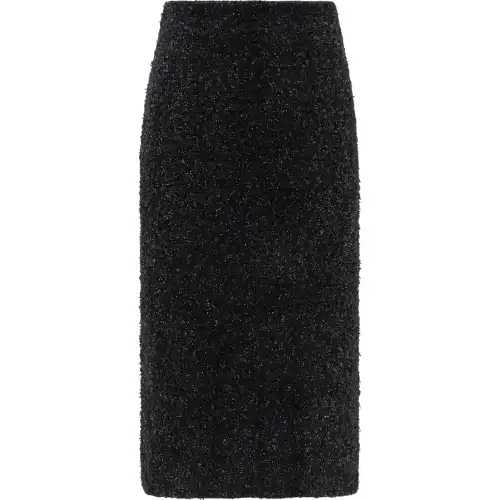 Balenciaga Tweed Midi Skirt
