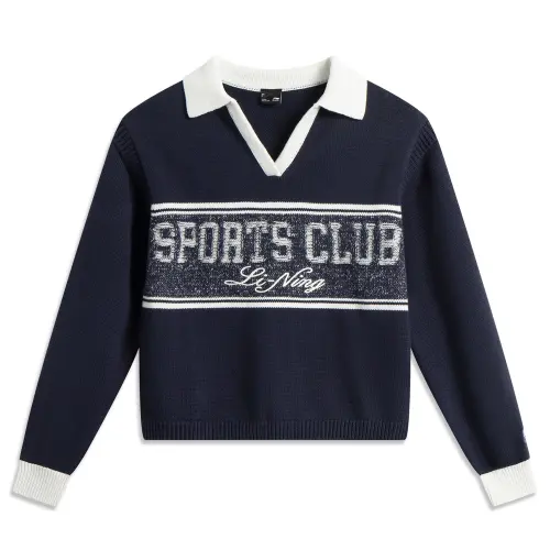 Li Ning Sports Trendy Collection Knitwear Women's Sailor Blue