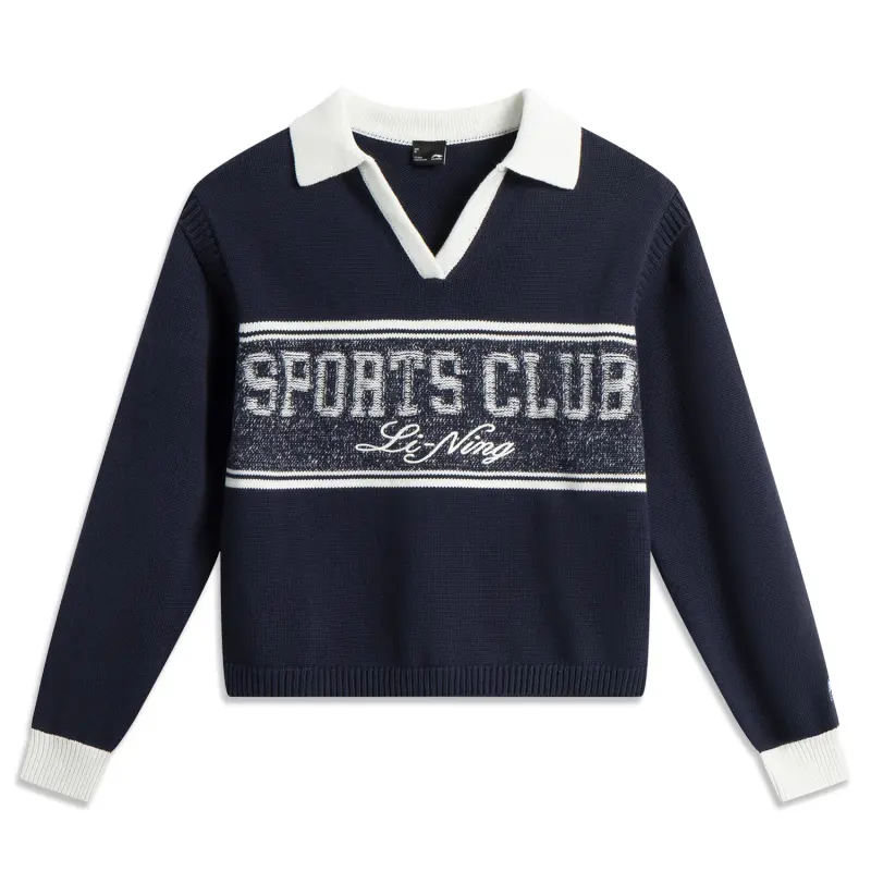 Li Ning Sports Trendy Collection Knitwear Women's Sailor Blue