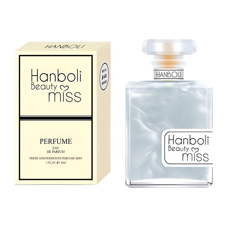 HANBOLI Han Boli long-lasting silver mountain spring fragrance, fresh and natural, light fragrance for men and women, quicksand perfume, fougere fragrance, strong perfume EDP 50ml, a birthday gift for boyfriend or husband