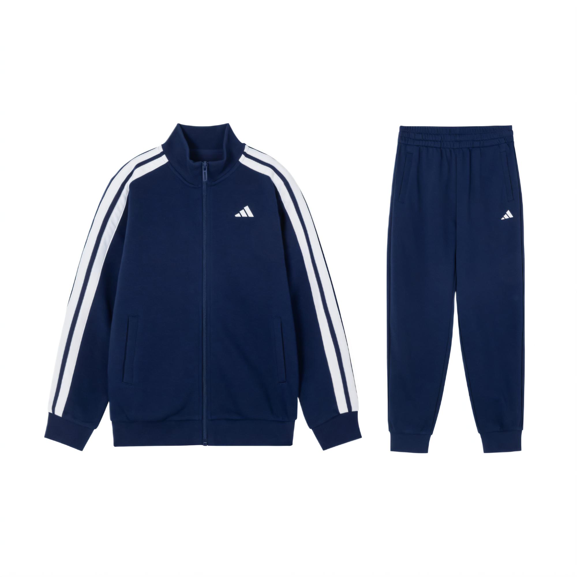 Adidas, comfortable soft breathable white children's sports suit