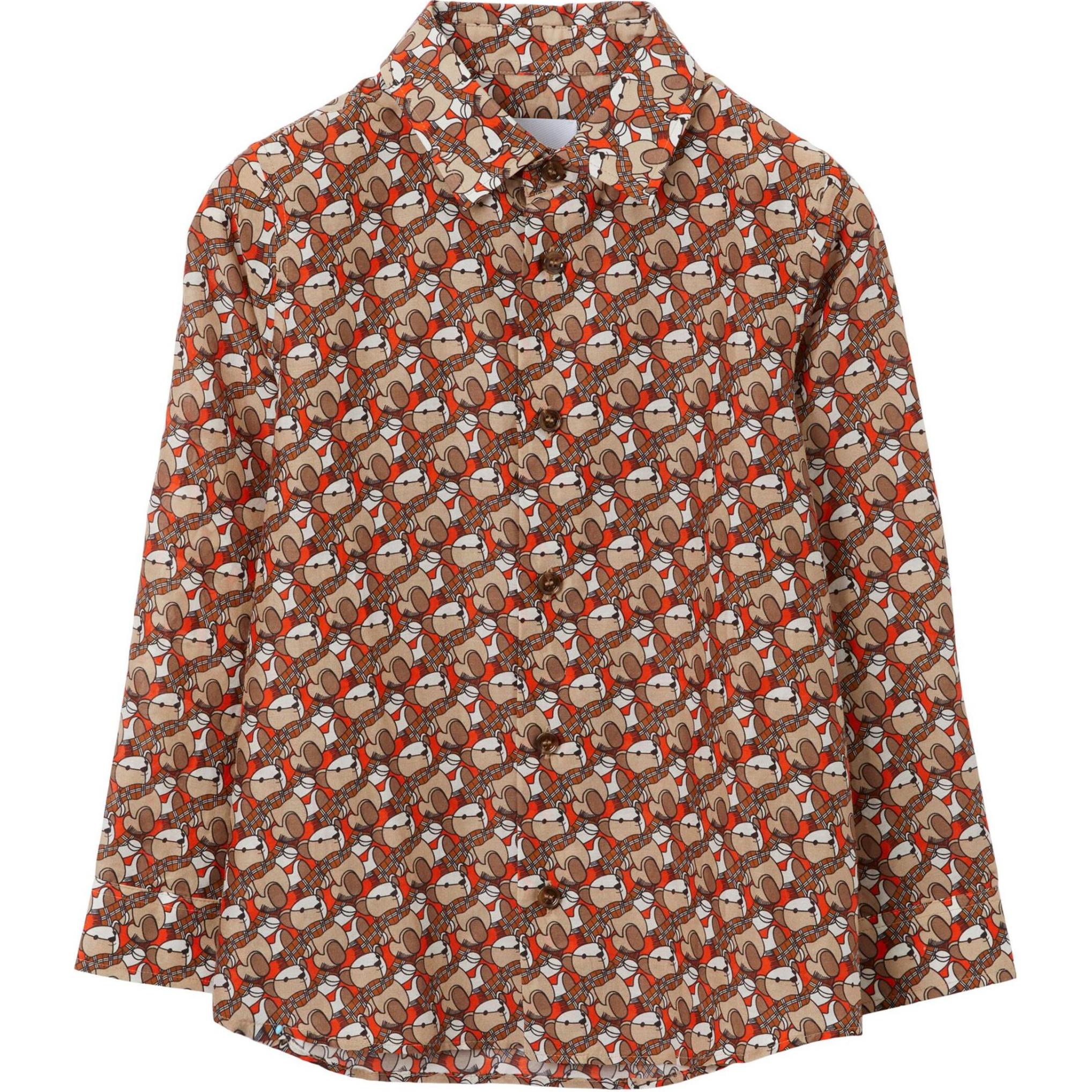 Детская рубашка Burberry (оранжевая)