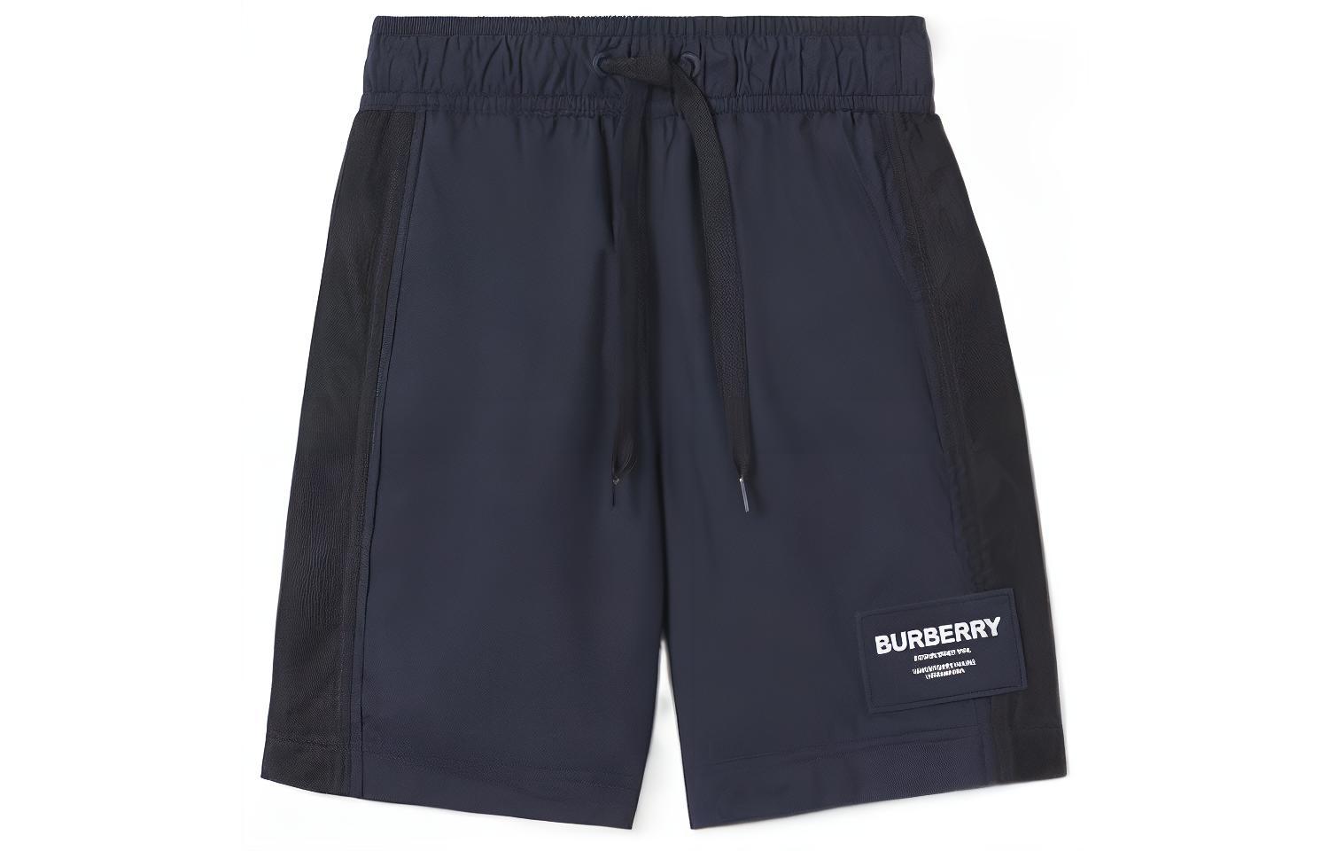 Мужские шорты Burberry SS22 Logo Shorts (синие)