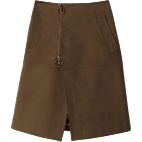 Burberry A-Line High Waist Skirt
