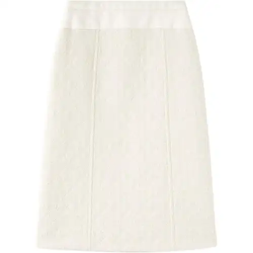 Loro Piana FW24 Casual Long Skirt Women's White