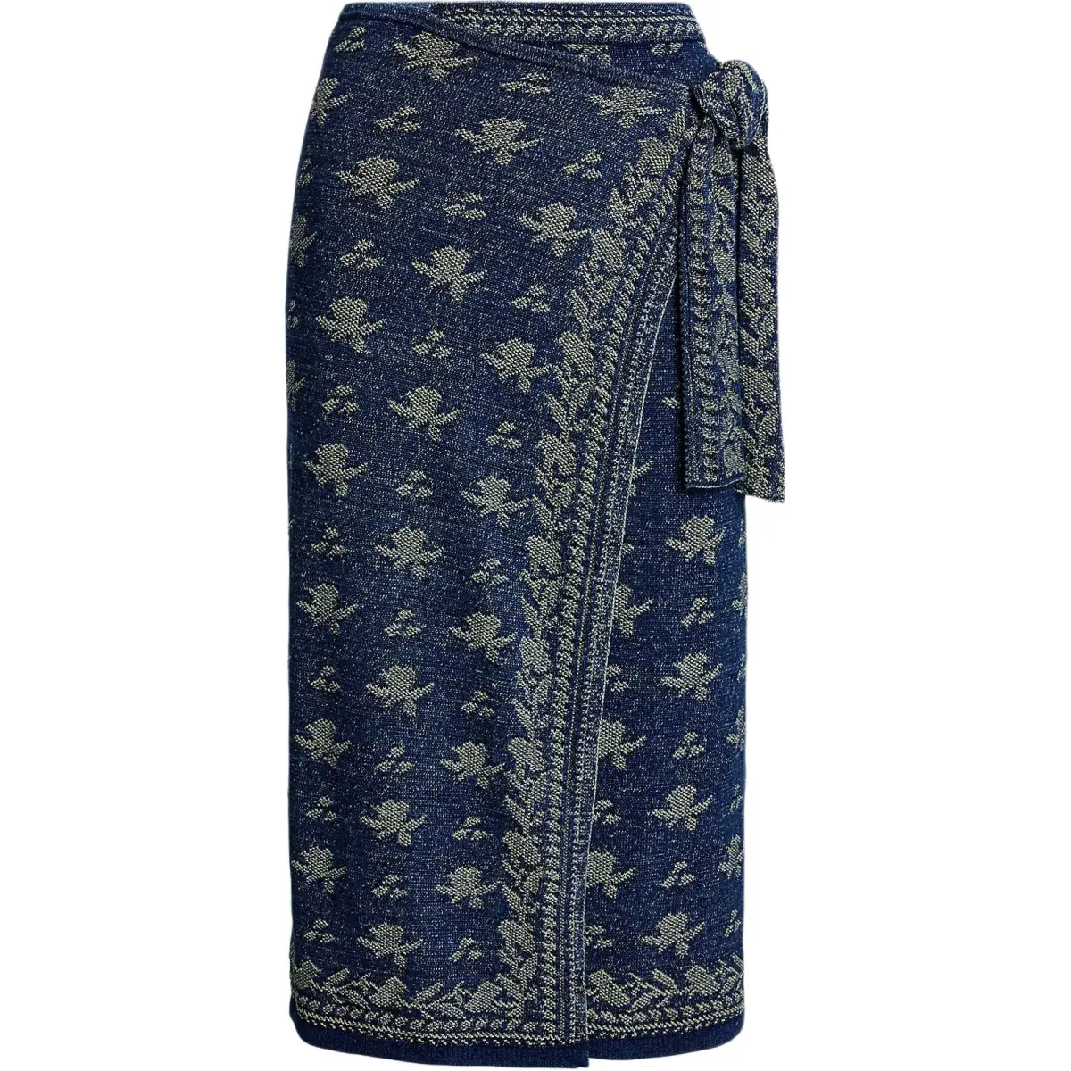 Polo Ralph Lauren Floral Knitted Midi Skirt
