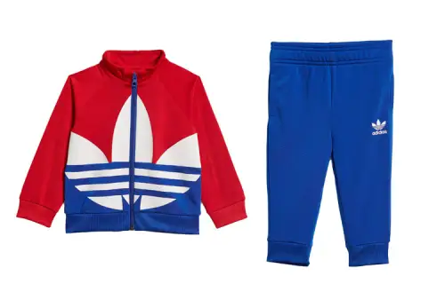 Adidas, sports suit, colored children's trousers, mid rise