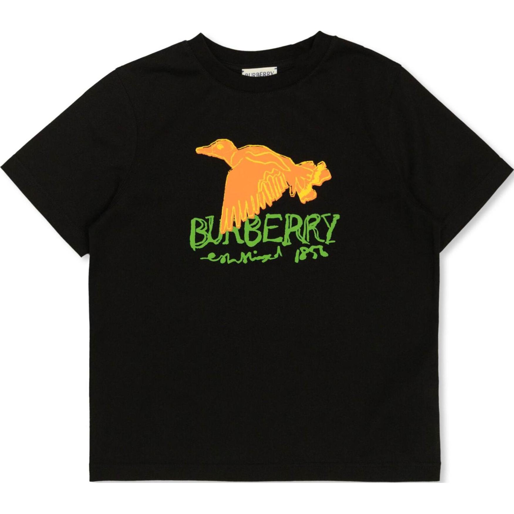 Женская футболка Burberry 80895531 (черная)
