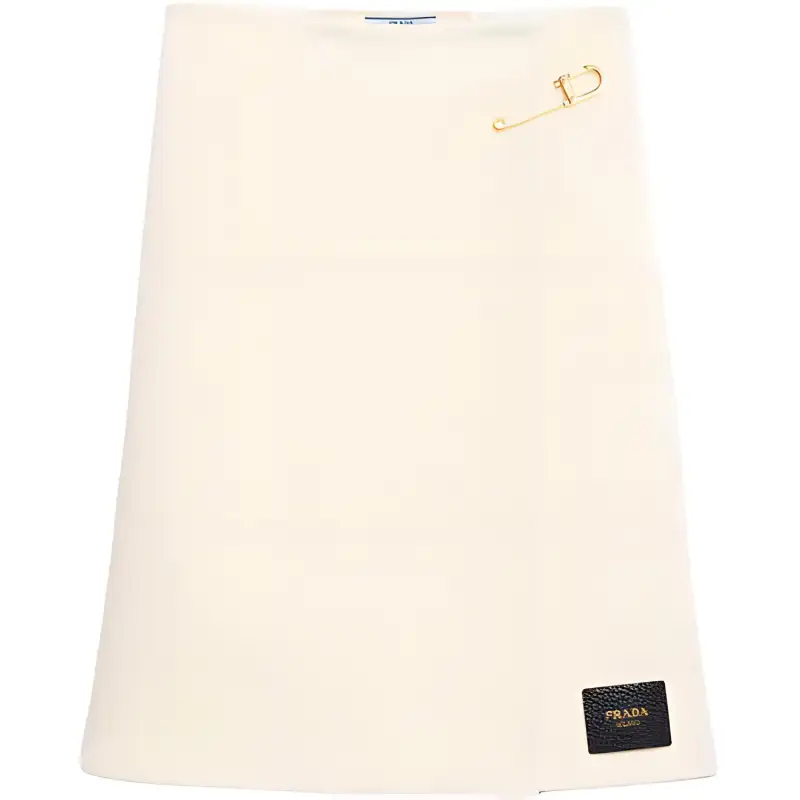 PRADA SS25 Casual Long Skirt Women's Beige