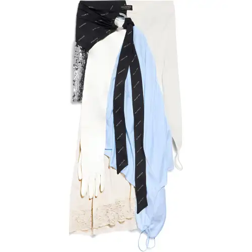 Balenciaga Messy Patched Skirt