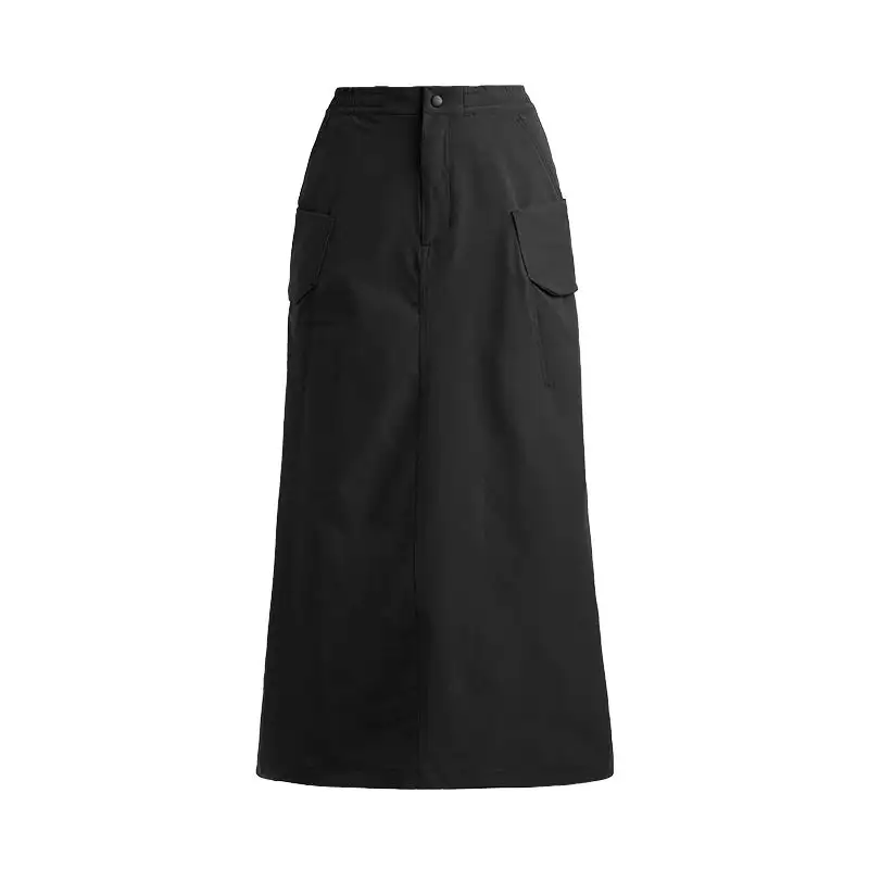 Under Armour SS25 Casual Long Skirt Women's Black