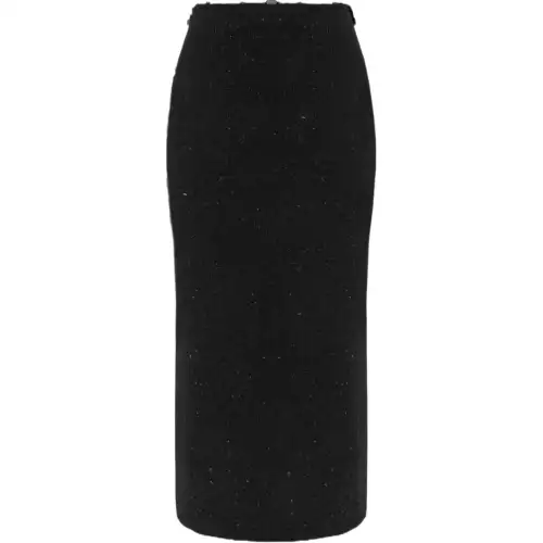 Bottega Veneta Lurex Detailed Knitted Skirt