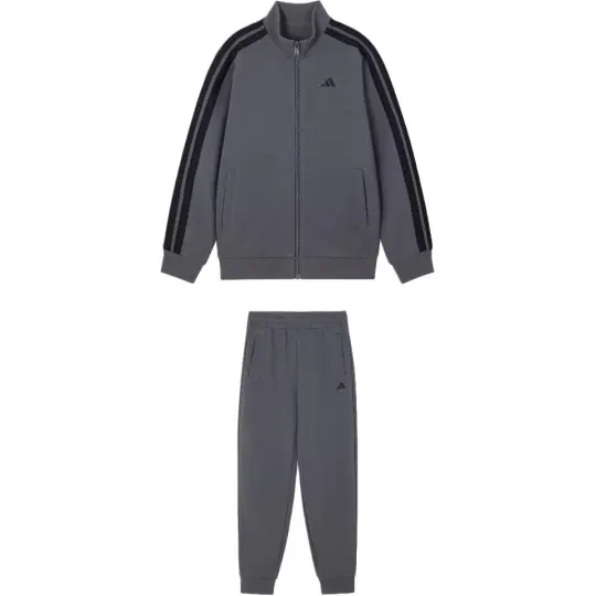 Adidas Casual Sportswear JK VR TRACKSUIT Dark Gray Children Aged 3 7 Years Old