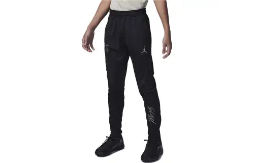 Jordan X PSG joint model children's clothing Paris Saint-Germain Logo printing Dri-FIT mesh football pants children's football uniform boys black