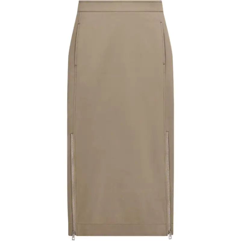 DIOR Casual Long Skirt Women's Olive