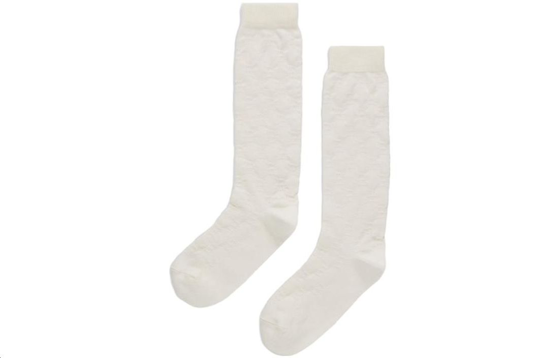 GUCCI Gucci, solid color knitted children's knee socks, mid-length, children's clothing