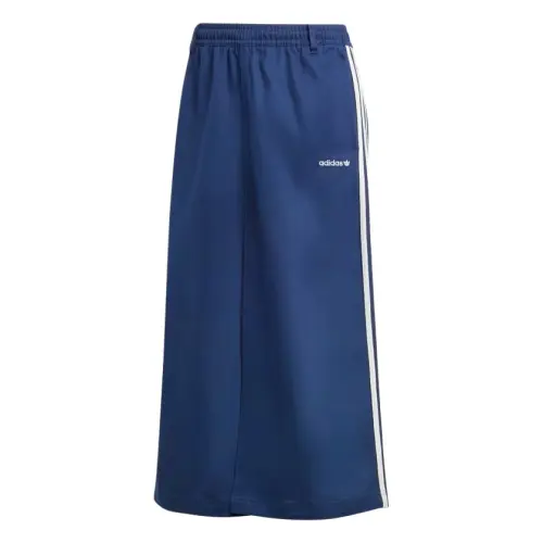 Adidas Originals Midi Cotton Twill Casual Long Skirt Women's Midnight Indigo