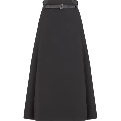 DIOR SS25 Casual Long Skirt Women's Black
