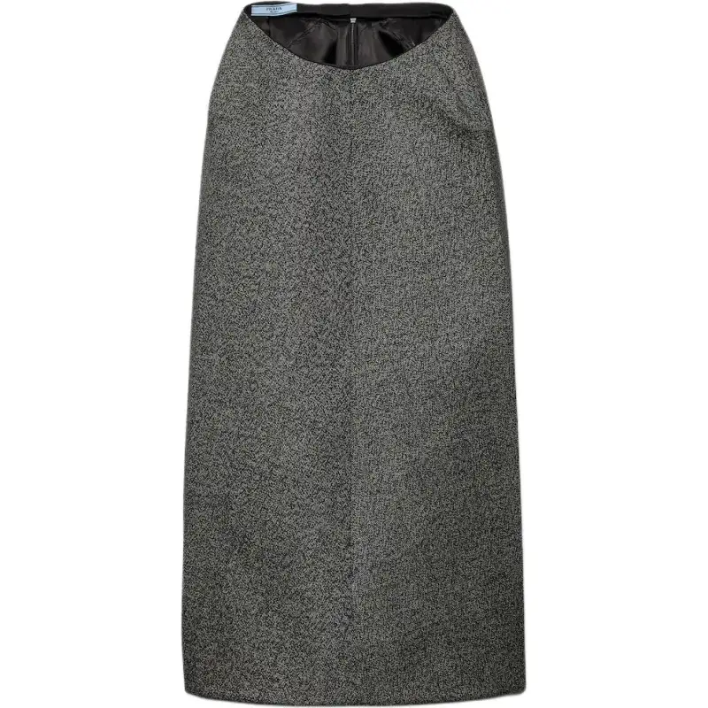 PRADA Mouliné Midi Skirt