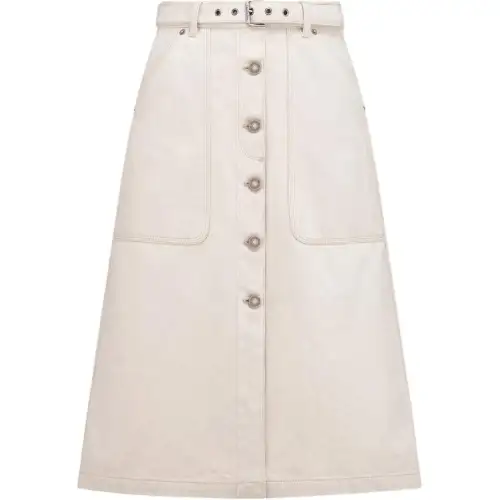 DIOR SS25 Casual Long Skirt Women's Ecru