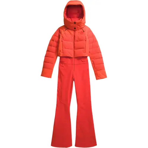 THE NORTH FACE FW24 Ski Coverall Women's Fire Red/Dark Orange