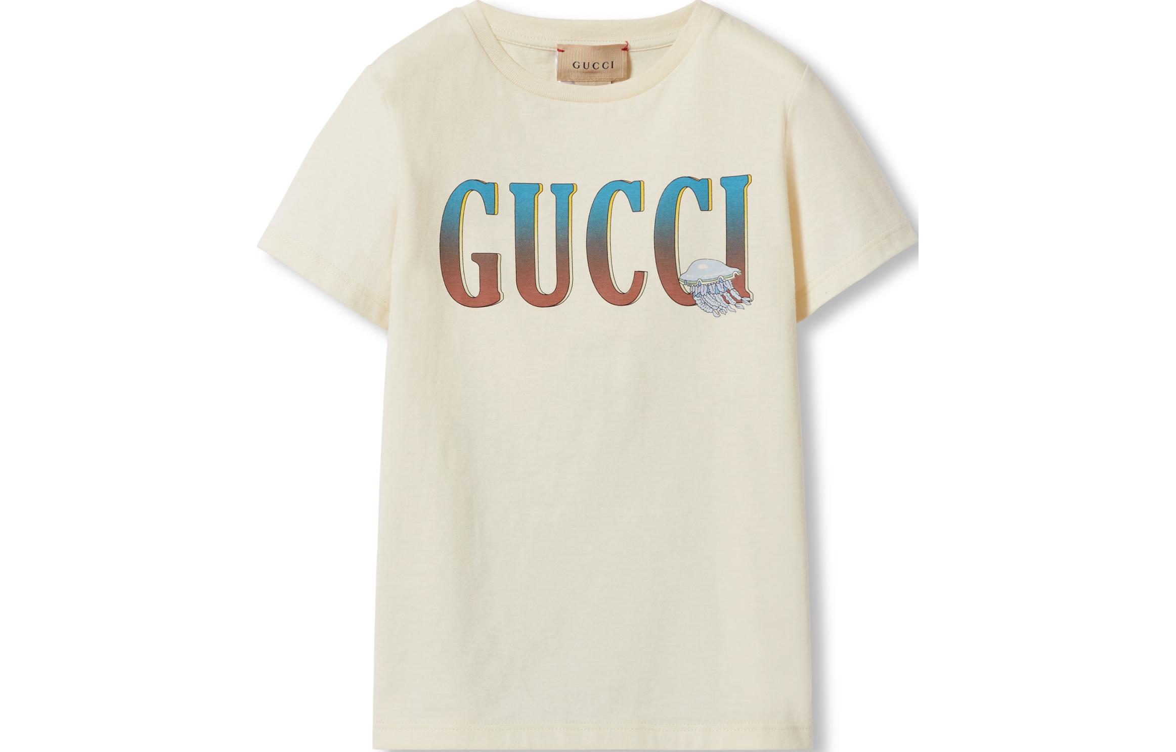 Женская футболка Gucci (белая)