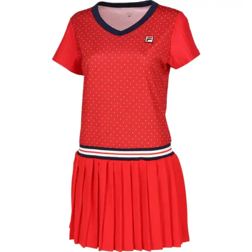 FILA Tennis Tops Women's Red V Neck Moderate