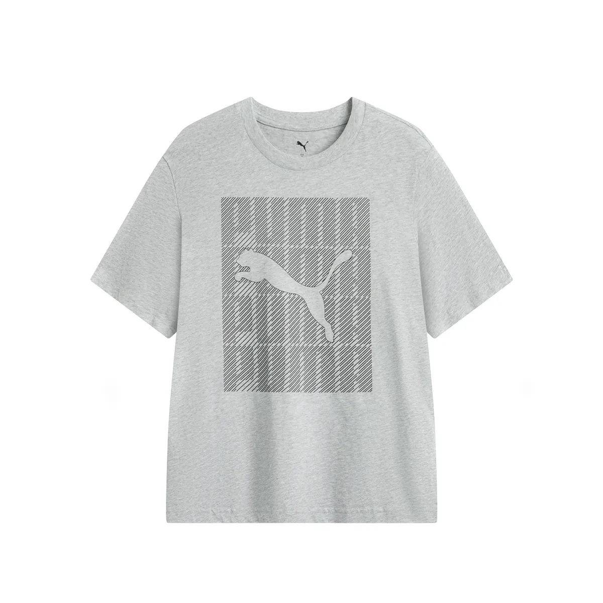 PUMA GRAPHICS PUMA T Shirt Men's Light Gray