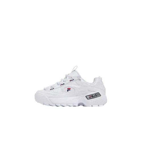 FILA D Formation Leather Low top Chunky Sneakers Women's White